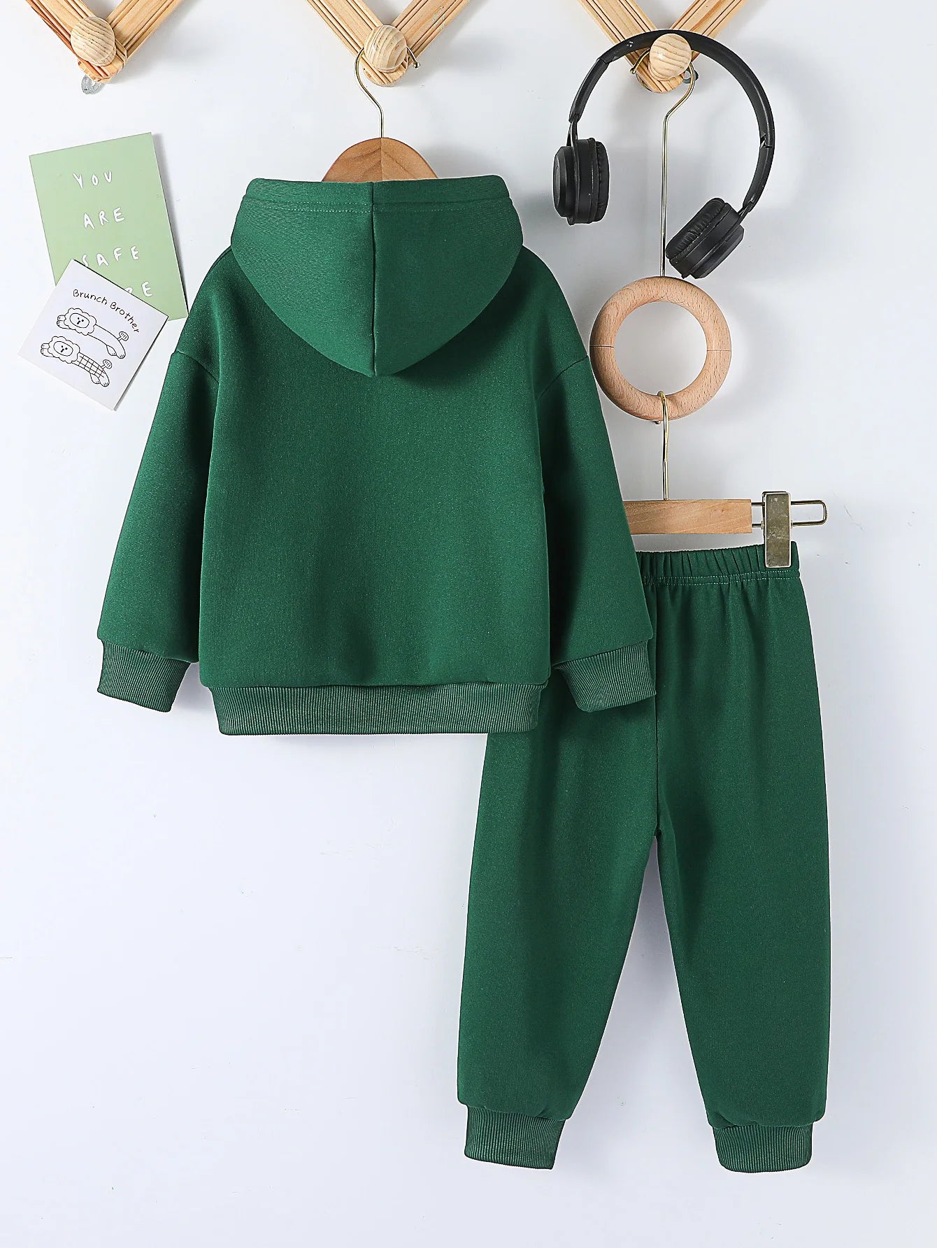 Moda para niños, 2 uds., Jersey con capucha y pantalones, trajes de 1 a 8 años, ropa deportiva informal de manga larga para niños y niñas, chándales, ropa para niños