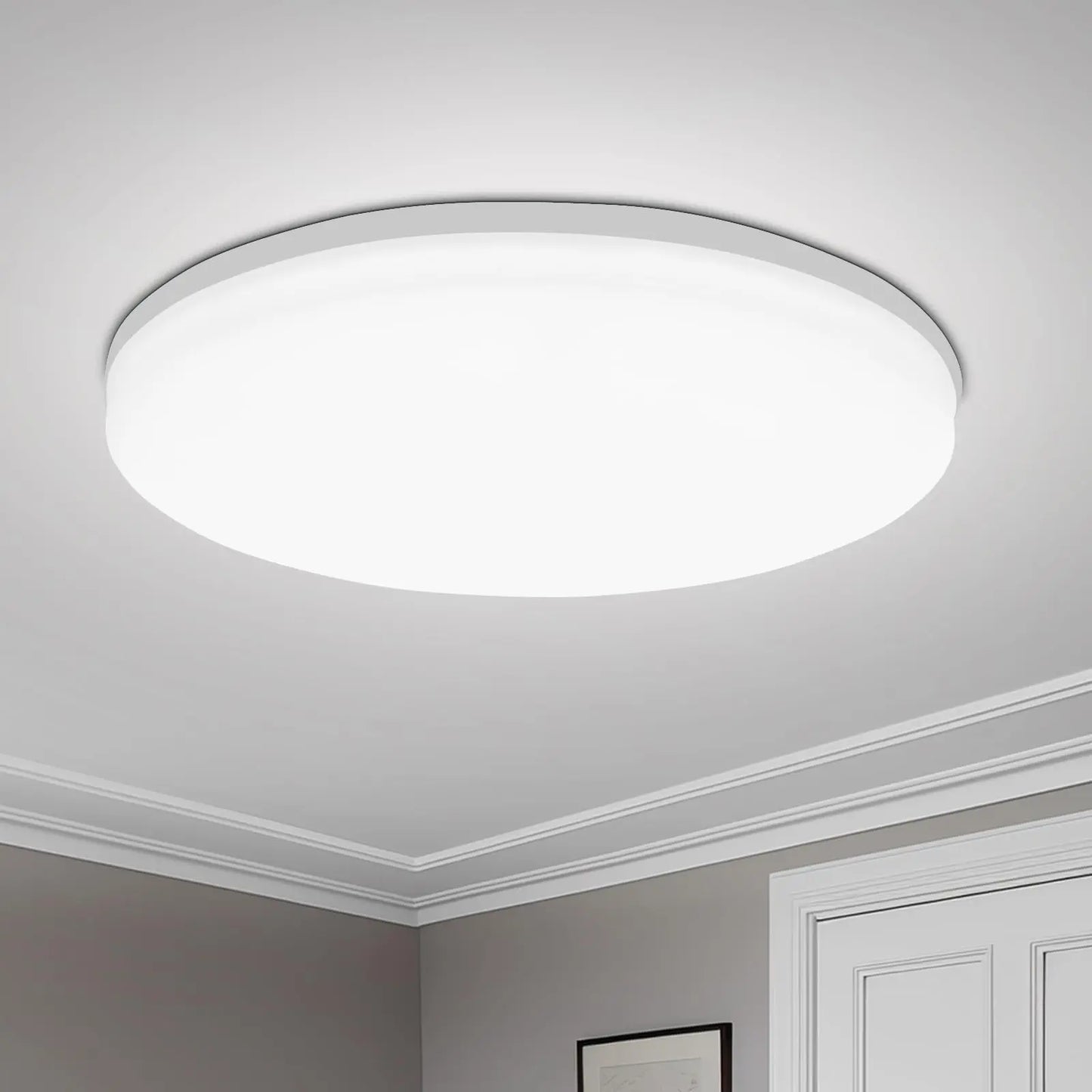 Luz de techo LED redonda, accesorio de iluminación decorativo para el hogar, sala de estar, dormitorio, cocina interior, 18 W, 24 W, 36 W, 48W