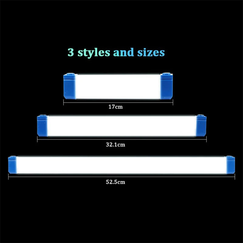 Lámpara LED recargable por USB, luces de emergencia portátiles, tubo LED, linternas para exteriores, linterna de luz magnética, lámpara de Camping de 17cm y 32cm
