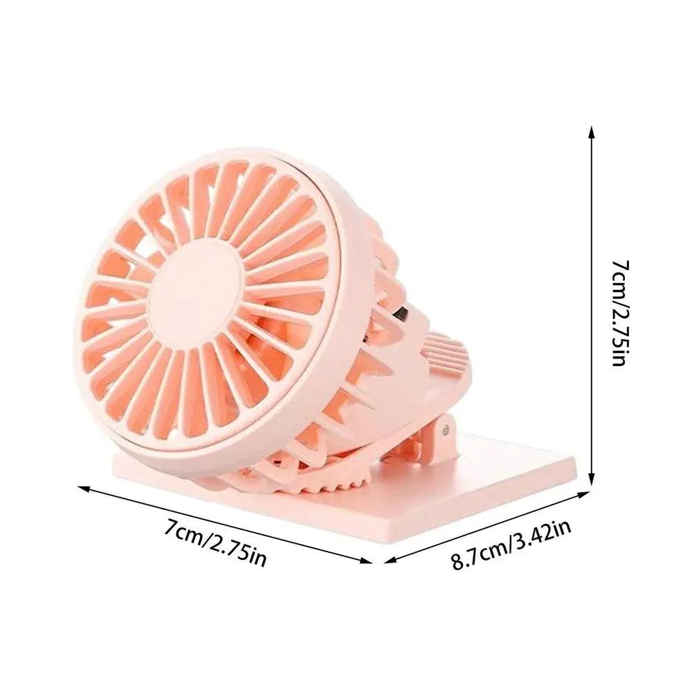 Nuevo ventilador Solar portátil con Clip para sombrero, miniventilador recargable por USB con Clip, ventilador enfriador de aire para verano, senderismo al aire libre, Camping, pesca