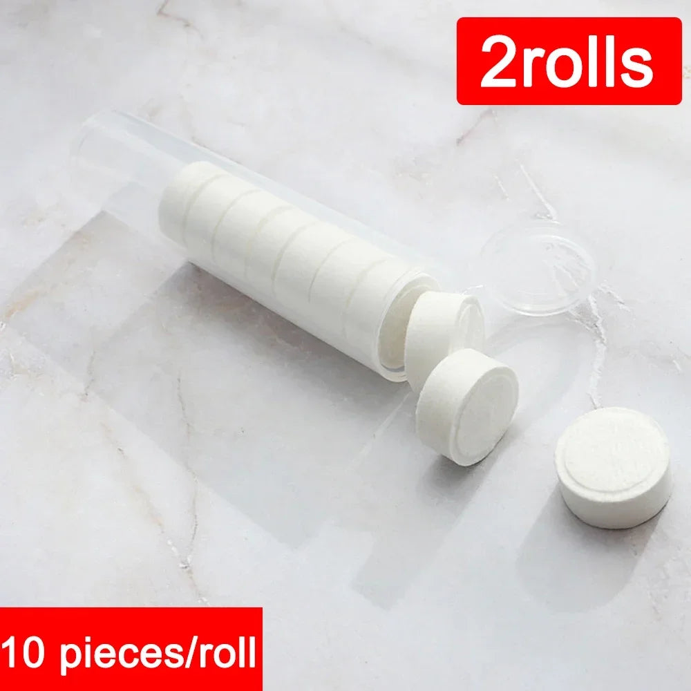 Toallas comprimidas portátiles de viaje, toalla facial no tejida para acampar al aire libre, senderismo, toalla desechable, tabletas, pañuelos humedecidos, 10/20 piezas