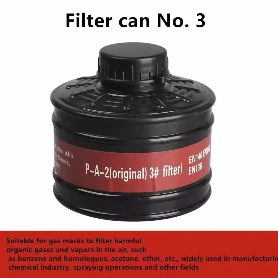 Filtro de máscara de Gas, recipiente respirador de 40mm, accesorio de repuesto práctico, máscara de gas quÃÂmico, respirador