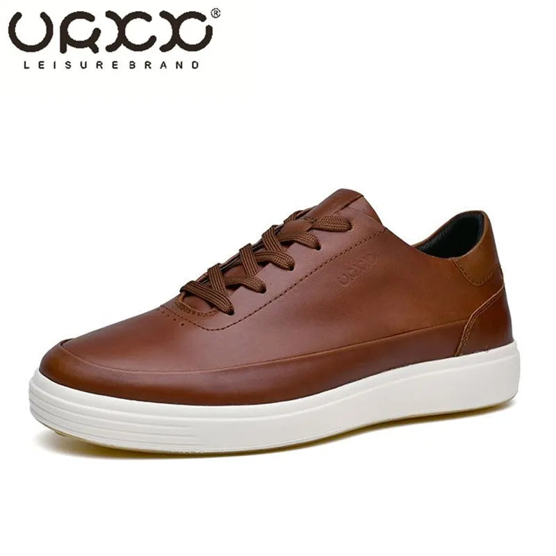 Zapatos de cuero genuino de alta calidad para hombre, zapatillas cómodas de verano, zapatos de moda para hombre, zapatos de monopatÃn versátiles de cuero suave