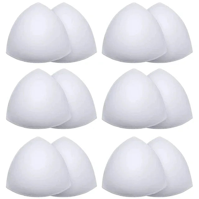 Almohadilla para sujetador, copas triangulares de ventilación, almohadillas de espuma de inserción de realce en el pecho para traje de baño, accesorios de relleno, almohadilla potenciadora extraíble