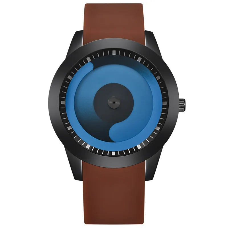 Relojes baratos de diseño único para hombre, Erkek Barato Saat, banda de goma de moda, reloj Vintage de cuarzo Simple, relojes masculinos negros 2024