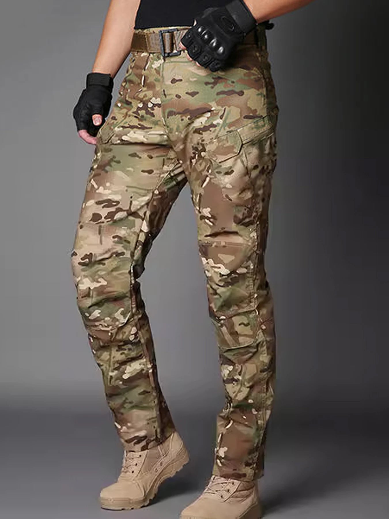 Pantalones Cargo tácticos para hombre, pantalones tácticos transpirables impermeables, pantalones largos militares informales para hombre, pantalones Cargo de secado rápido para hombre