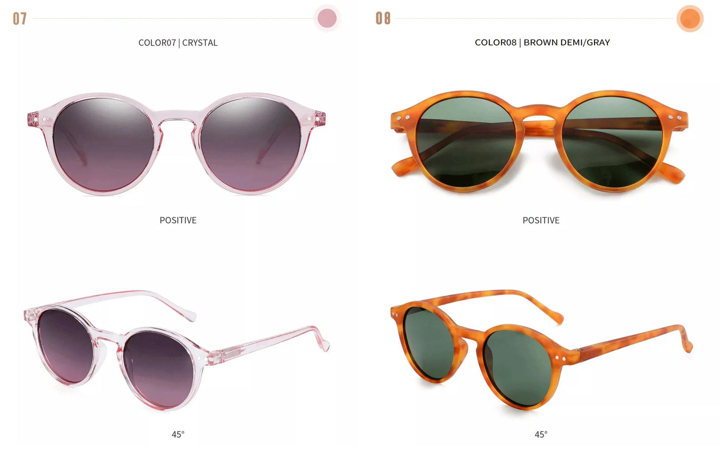 ZENOTTIC (tamaño S) gafas de sol polarizadas circulares Retro 2024 2025 hombres mujeres Vintage pequeñas gafas de sol redondas UV400 gafas de sol