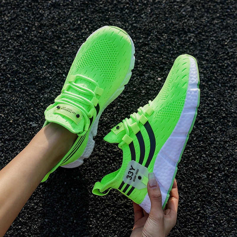 Zapatillas de deporte informales para hombre, zapatos deportivos transpirables de verano, zapatos ligeros de malla para correr al aire libre, zapatos atléticos para correr Tenis para caminar