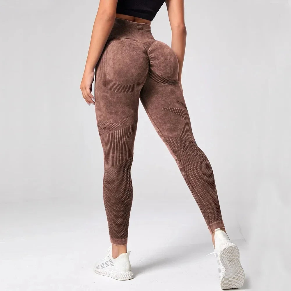 Mallas de Yoga para Mujer, pantalones de Yoga con realce de glúteos y burbujas, mallas deportivas ajustadas de cintura alta para Mujer, mallas sin costuras para gimnasio 2023