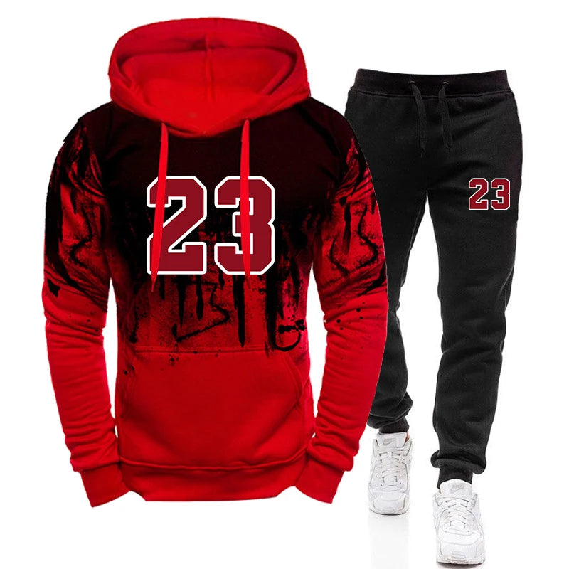 Sudaderas con capucha informales para hombre, sudaderas para correr, Top de moda, cómodas, para otoño e invierno, vestir diario, pantalones de chándal deportivos, ropa para hombre
