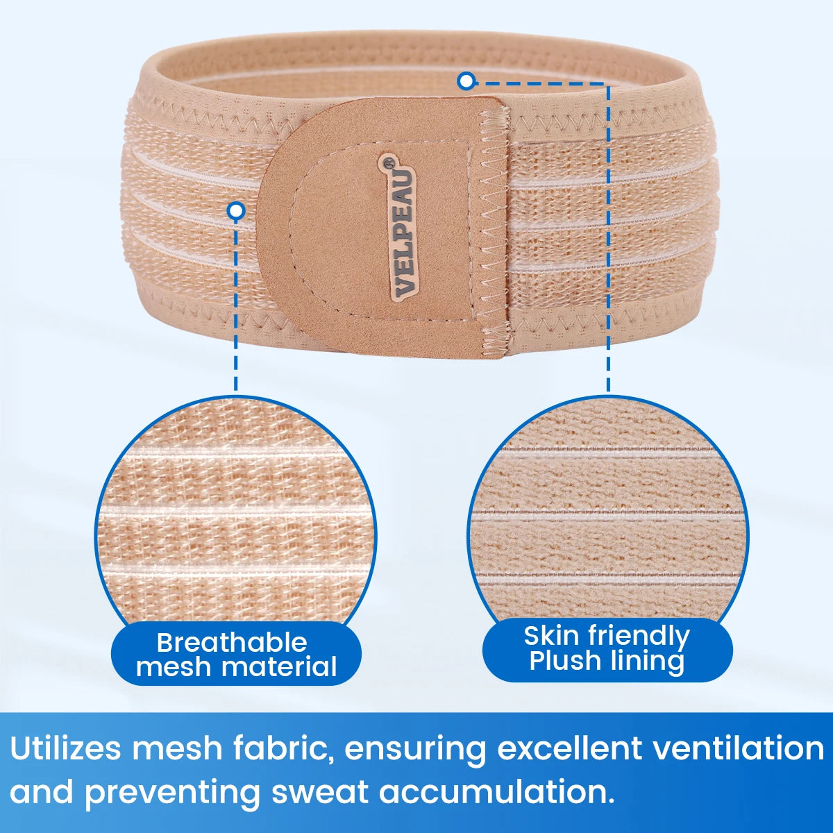 VELPEAU-Cinturón de Hernia Umbilical para bebé, envoltura de ombligo infantil, Truss, carpeta Abdominal con 3 almohadillas de compresión de diferentes formas