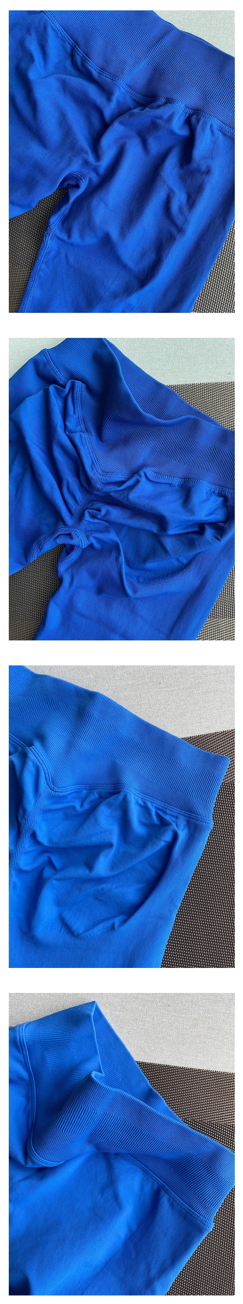 TKITK-mallas deportivas sin costuras para mujer, pantalones de Yoga con banda baja acanalada, ropa de gimnasio, ropa de entrenamiento para Fitness, medias elásticas