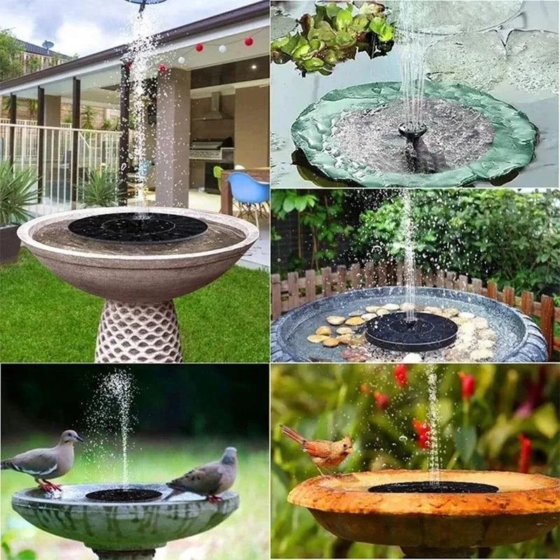 Bombas para fuente flotante con energía solar en 13 cm, 16 cm, 18 cm Tamaños: Ideal para baños de pájaros, piscinas de jardín y decoración de estanques