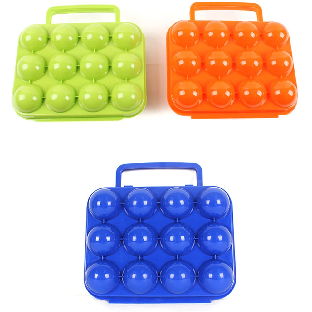 Caja de almacenamiento de huevos con rejilla 2/4/6/12, contenedor portátil para huevos para acampar al aire libre, caja para huevos de Picnic, estuche organizador de cocina