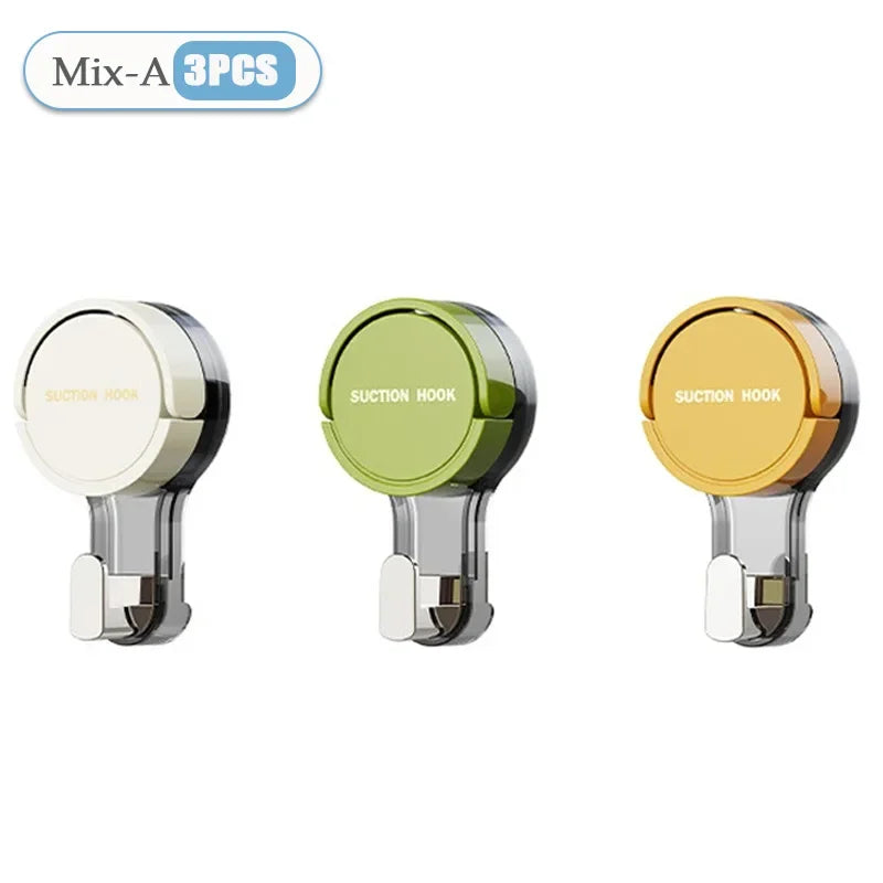 Gancho de ventosa reutilizable de 1 a 20 piezas, ganchos de ventosa para baño al vacÃÂo, toallero impermeable, colgador de ropa, accesorio de gancho