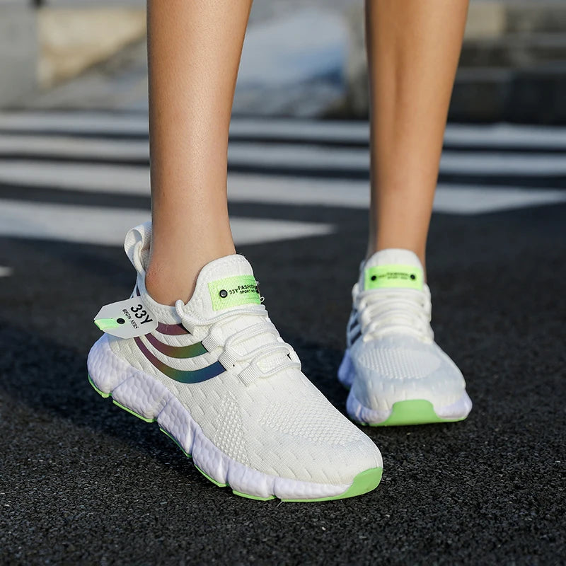 Zapatillas de deporte informales para hombre, zapatos deportivos transpirables de verano, zapatos ligeros de malla para correr al aire libre, zapatos atléticos para correr Tenis para caminar