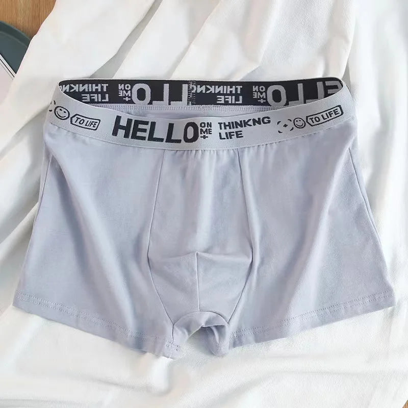 10 Uds. Boxer y calzoncillos para hombre, ropa interior de moda, Boxer y calzoncillos de alta elasticidad, pantalones cortos transpirables suaves para hombre, cómodos
