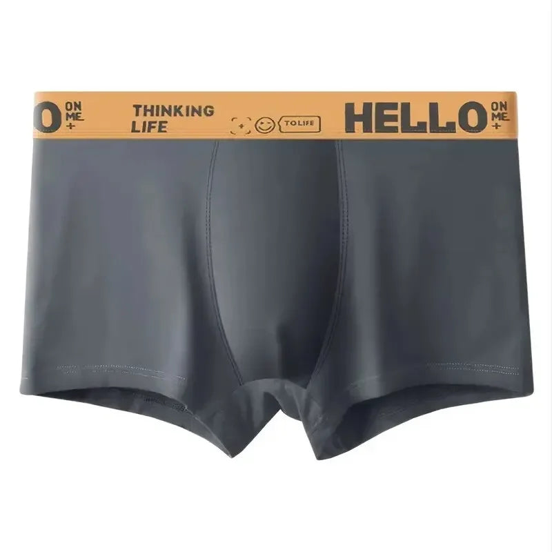 10 Uds. Boxer y calzoncillos para hombre, ropa interior de moda, Boxer y calzoncillos de alta elasticidad, pantalones cortos transpirables suaves para hombre, cómodos