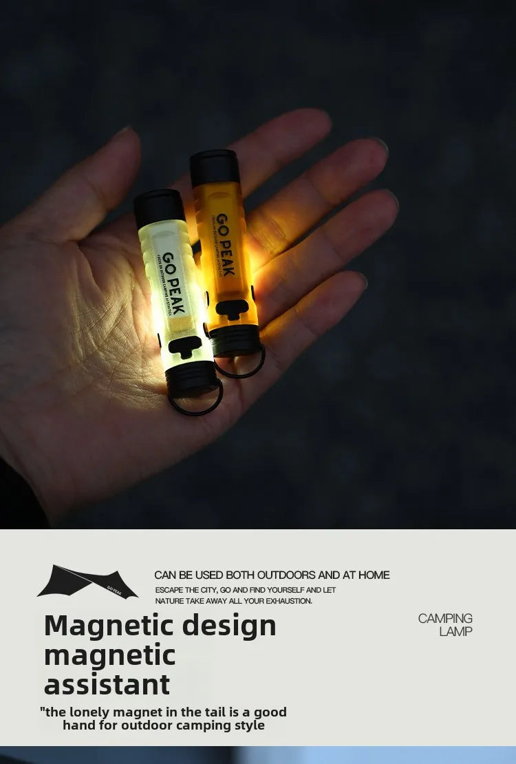 MOUNTAINHIKER-linterna LED con Clip para sombrero de bolsillo, linterna portátil recargable de larga duración con Clip, iluminación ambiental para acampar al aire libre