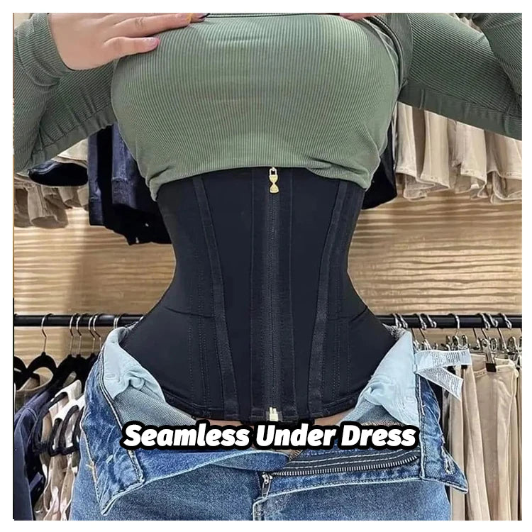 Faja de corsé colombiano para mujer, faja correctiva reductora de vientre, entrenador de cintura, carpeta de vientre adelgazante, ropa moldeadora de vaina plana