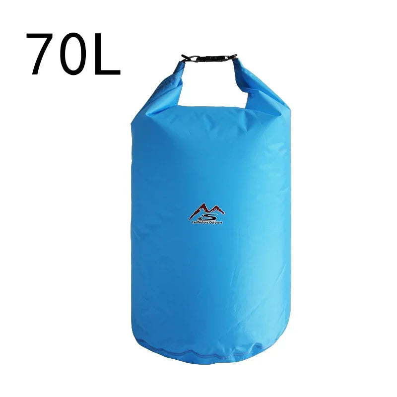Bolsa seca impermeable 5L10L20L40L70L para acampar, senderismo, natación, Rafting, Kayak, río, senderismo, pesca, bolsa de agua al aire libre