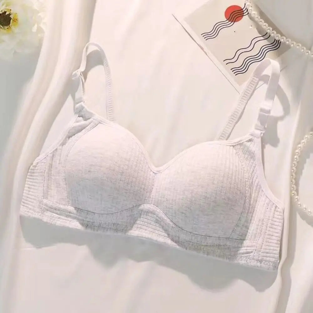 Sujetador inalámbrico ajustado para mujer, Bralettes con pechos recogidos a prueba de golpes, lencería antiflacidez, sujetador con escote en V profundo para verano
