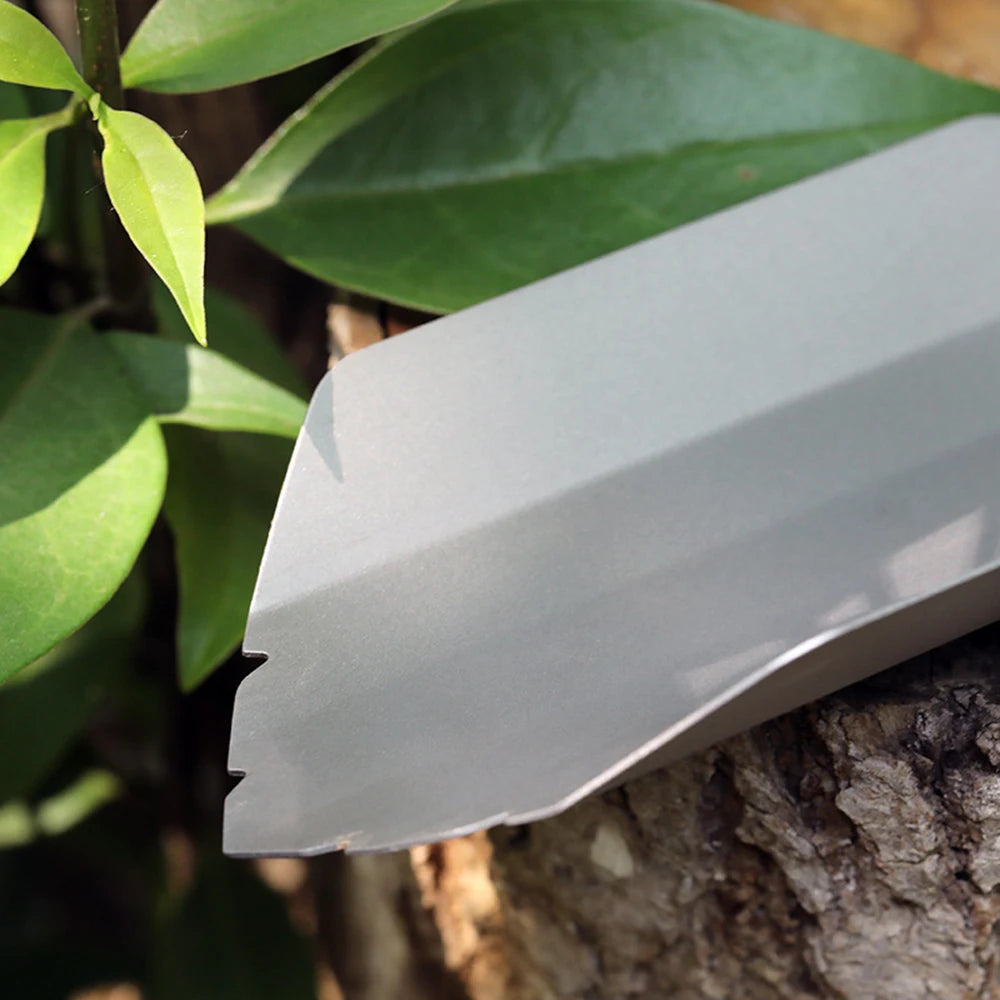 Lixada palas de titanio para acampar al aire libre, pala compacta para caca, paleta ultraligera, mochilero, herramienta múltiple para senderismo, supervivencia