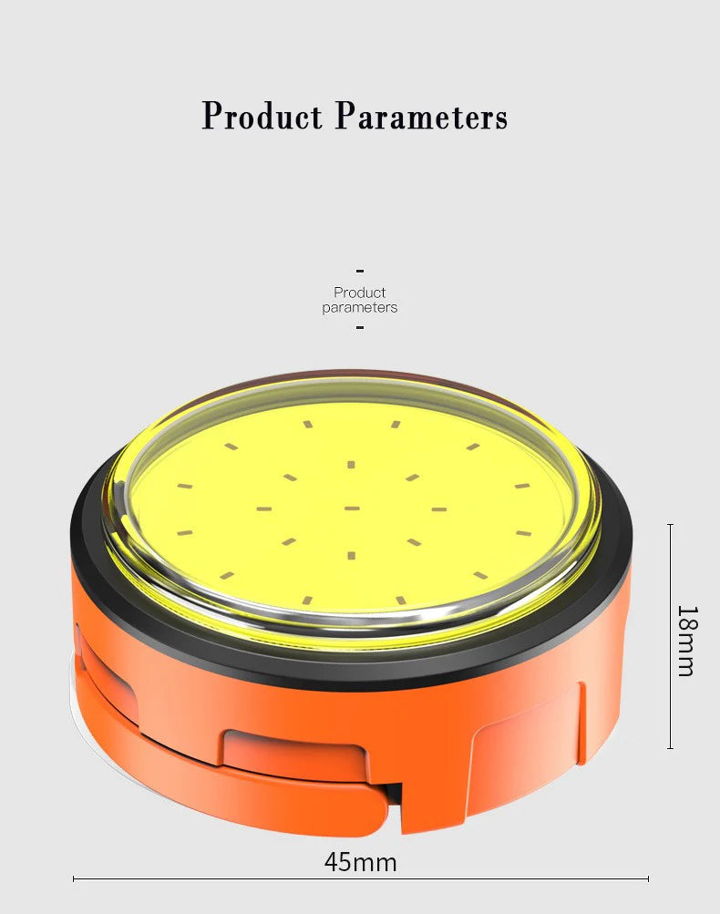 MINI luz LED multifuncional para acampar, linterna portátil recargable con Base magnética para tienda de campaña al aire libre, senderismo de emergencia