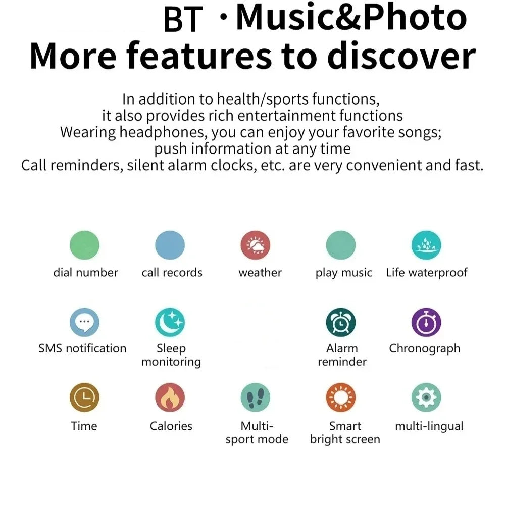 2025 nuevo reloj inteligente para hombres Android IOS teléfono 1,73 "pantalla Bluetooth llamada monitoreo de presión de oxÃgeno en sangre reloj inteligente mujeres