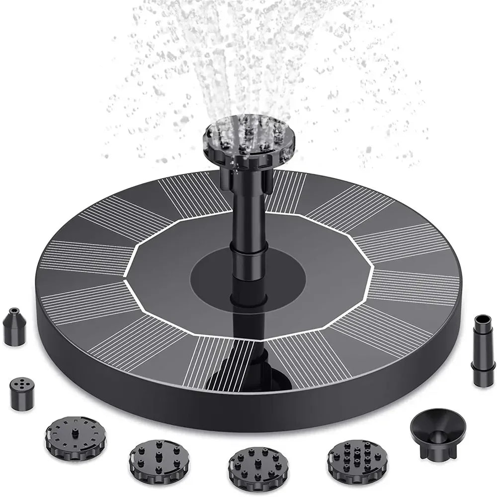 Bombas para fuente flotante con energía solar en 13 cm, 16 cm, 18 cm Tamaños: Ideal para baños de pájaros, piscinas de jardín y decoración de estanques