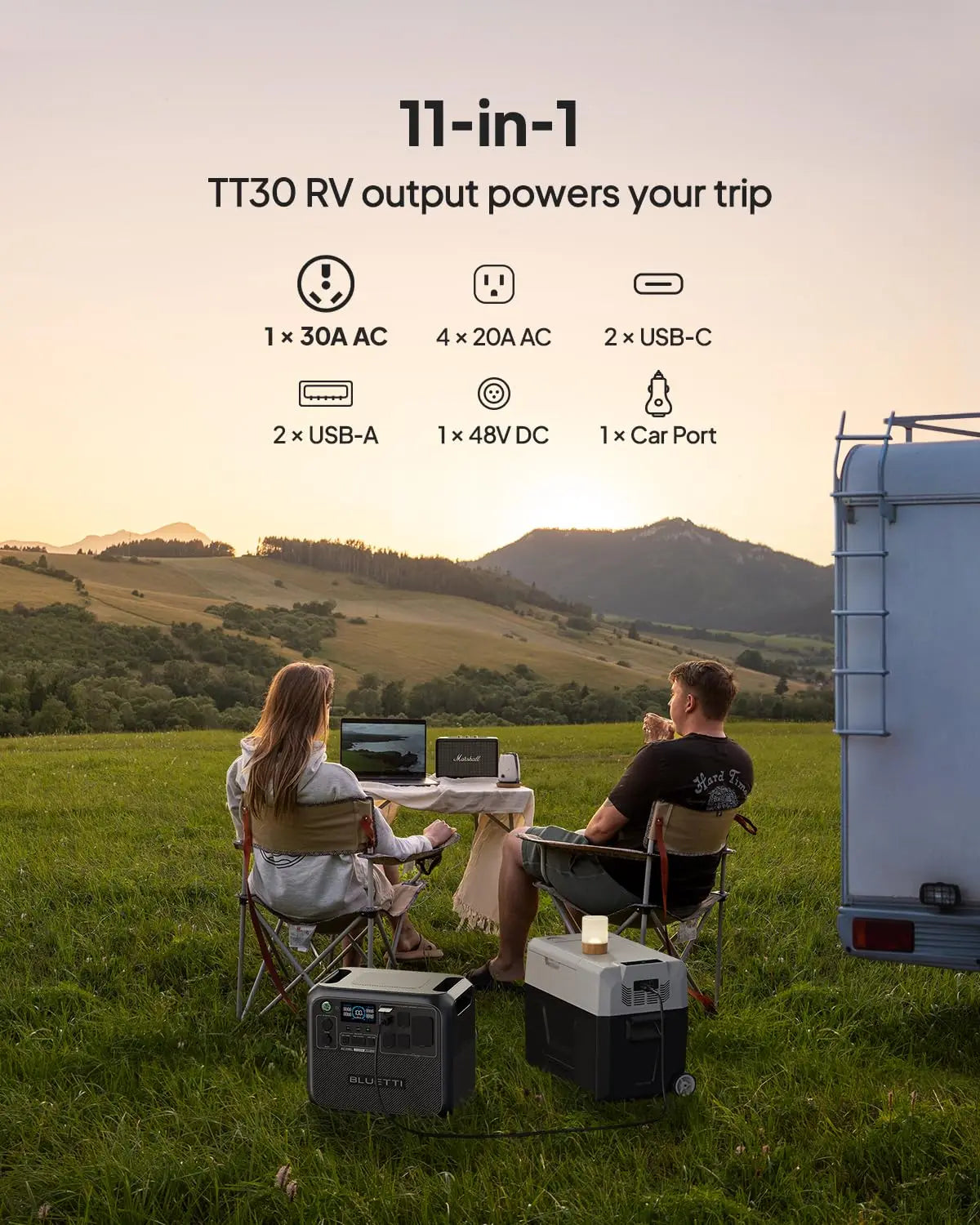 Bluetti AC200L enchufe estadounidense 2400W 2048Wh estación de energía portátil generador Solar uso doméstico UPS Camping pescado RV batería LiFePO4 al aire libre