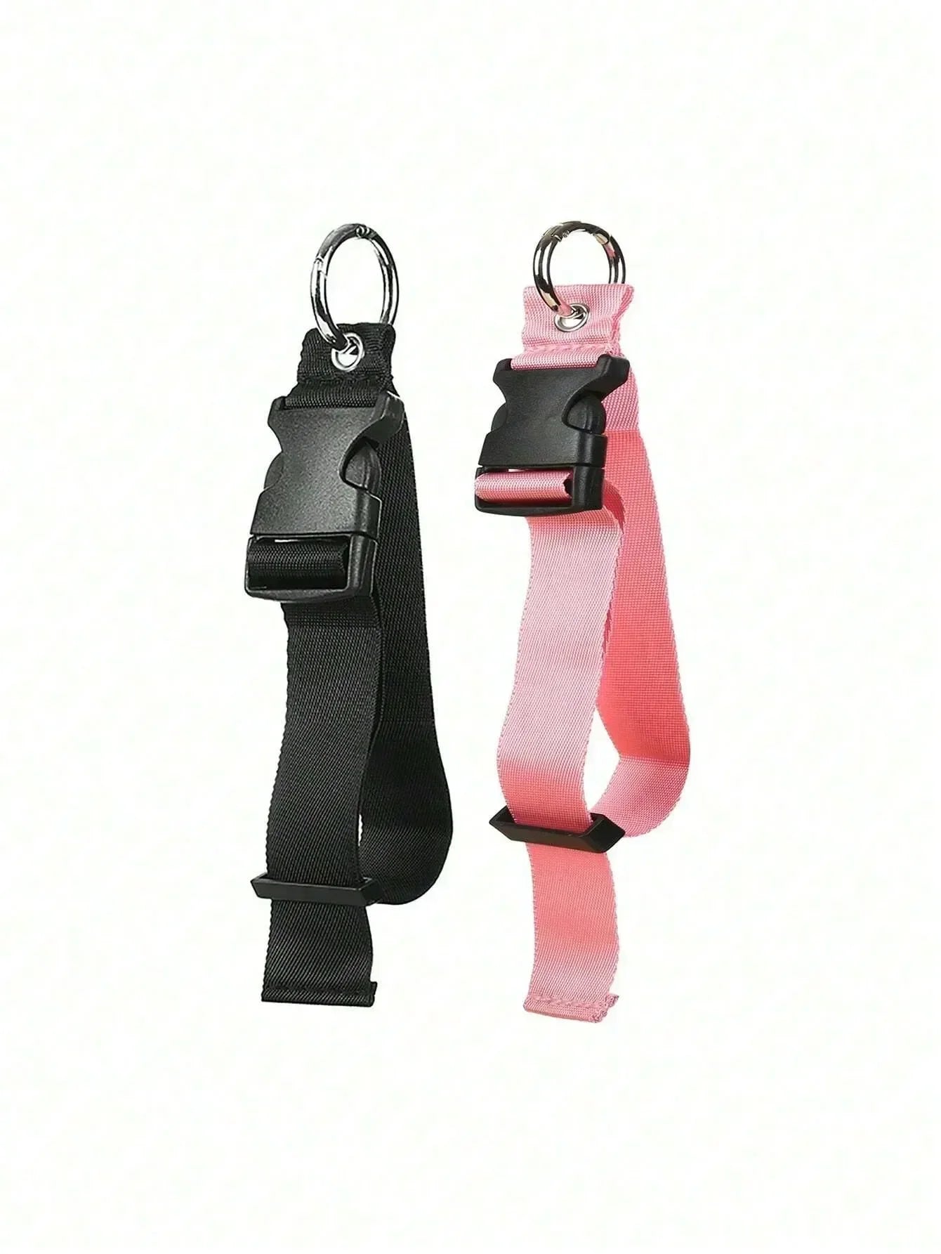 Soporte de correa de equipaje antirrobo de nailon negro portátil, pinza para agregar bolsa, Clip para bolso, uso para llevar multiherramienta, herramienta para acampar y hacer senderismo