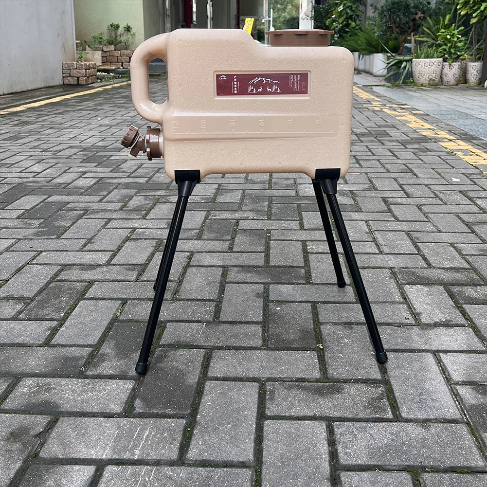 Soporte de cubo para acampar, soporte de caja de hielo plegable con soporte de carga fuerte, soporte de cubo de agua desmontable, accesorios de Picnic para barbacoa