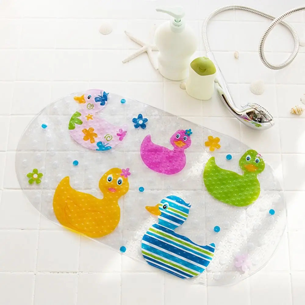 Alfombrilla de baño antideslizante de PVC con dibujos animados para niños, Alfombrilla de seguridad con ventosa para ducha, alfombrillas de bañera de masaje, almohadilla suave