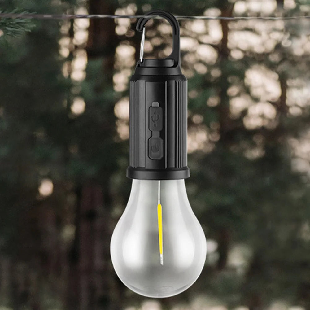 Linterna de iluminación LED con energía Solar, luz de tienda para exteriores con carga USB, impermeable, luz de ambiente para barbacoa, para acampar al aire libre, 2-5 uds.