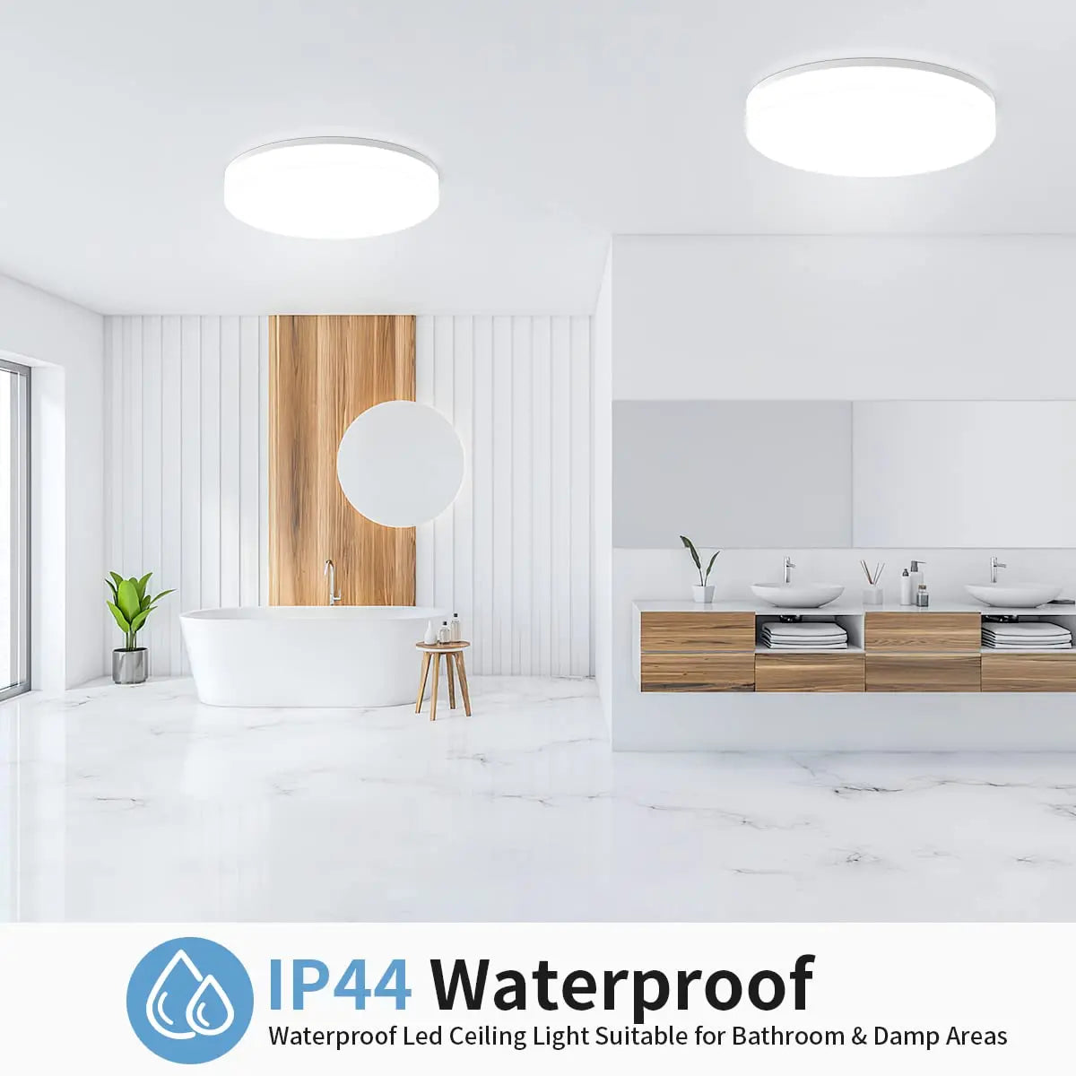 Luz de techo LED redonda, accesorio de iluminación decorativo para el hogar, sala de estar, dormitorio, cocina interior, 18 W, 24 W, 36 W, 48W