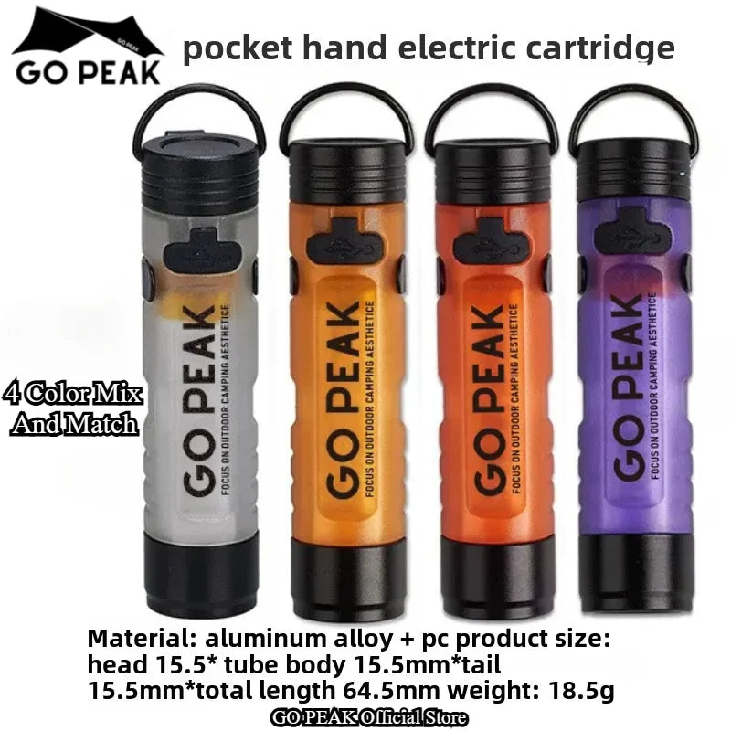 MOUNTAINHIKER-linterna LED con Clip para sombrero de bolsillo, linterna portátil recargable de larga duración con Clip, iluminación ambiental para acampar al aire libre