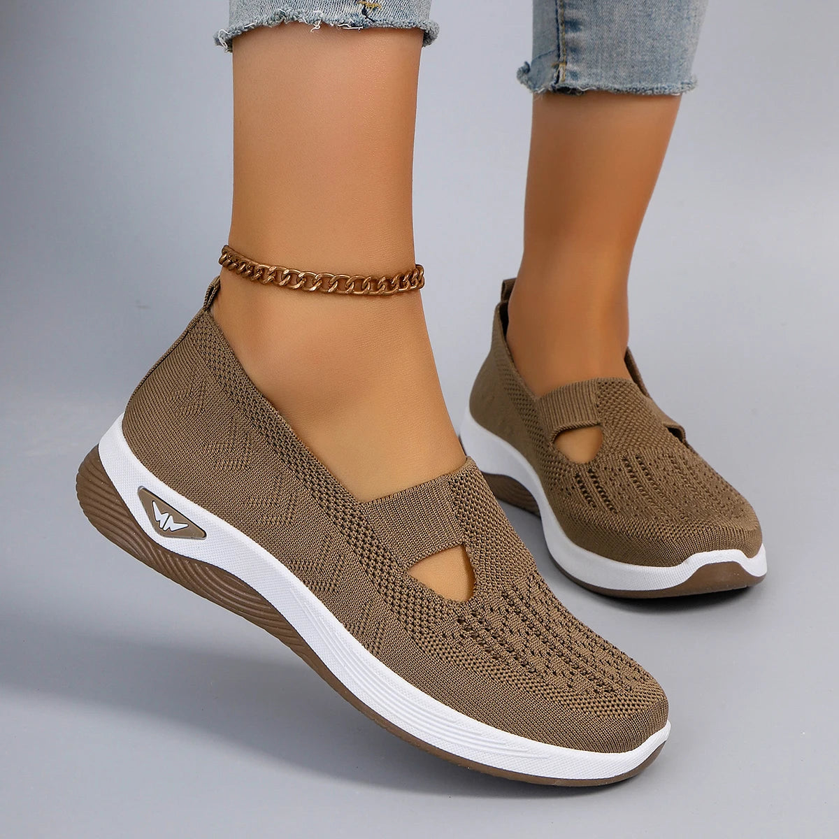 Nuevos zapatos deportivos de primavera para mujer, zapatos deportivos informales a la moda, transpirables, ligeros, antideslizantes, resistentes al desgaste, zapatos planos