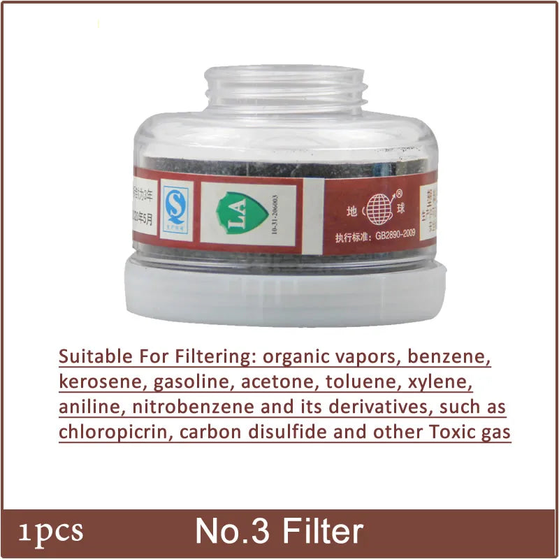 Filtros redondos para máscara de Gas RD40, 40mm, caja de filtrado de carbón activado para respirador quÃÂmico, accesorios de pulverización de pintura, 1 Uds.