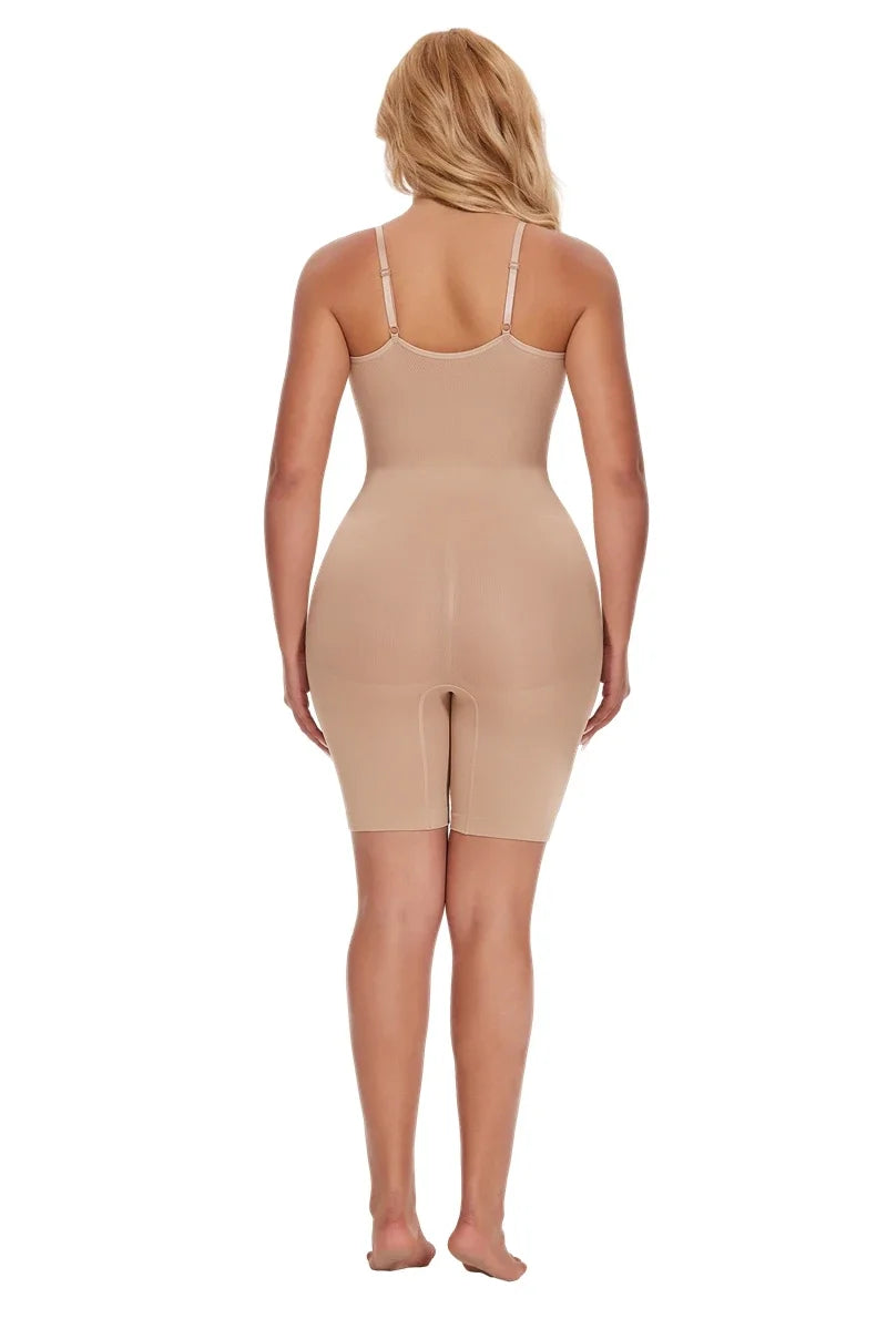 Nuevo Body moldeador para mujer, camiseta sin mangas con Control de barriga, moldeador de cuerpo completo, pantalones cortos antirozaduras, entrenador de cintura adelgazante, levantador de glúteos