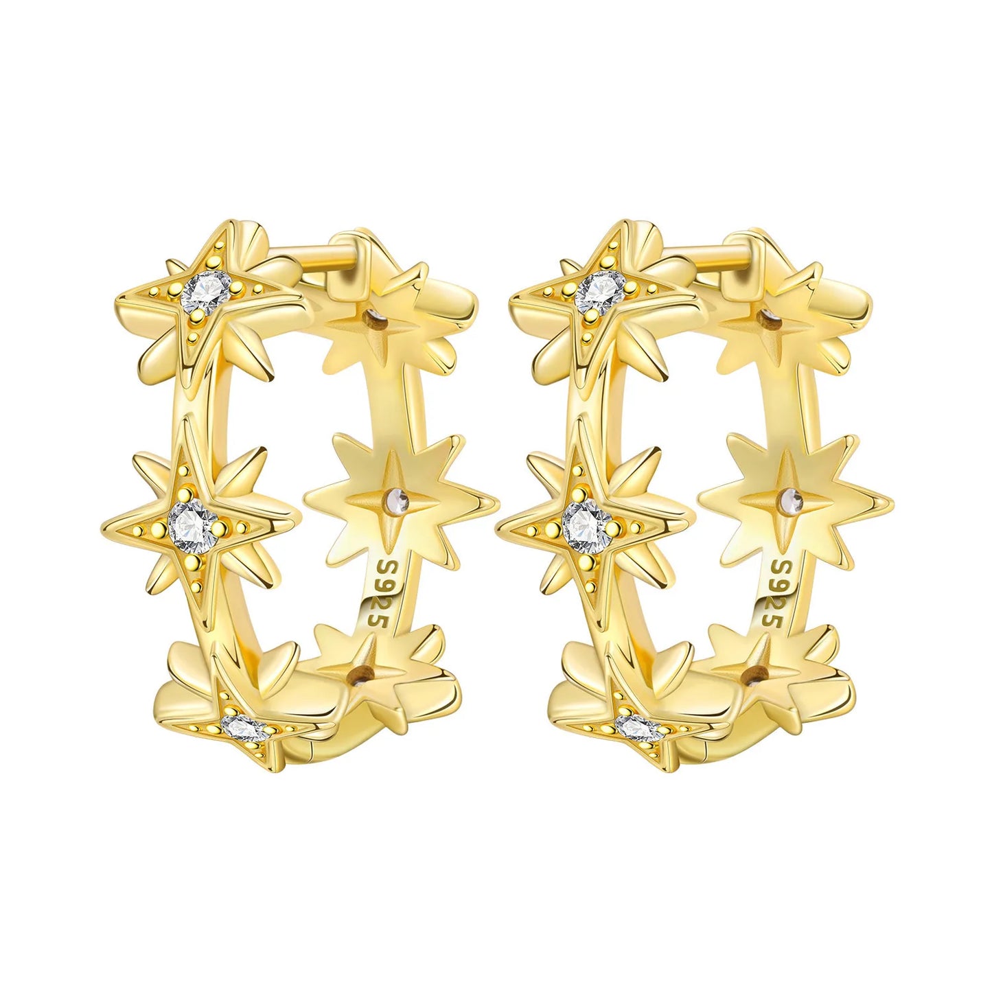 Orstarry-pendientes circulares de Plata de Ley 925 con forma de gota para mujer, aretes colgantes, joyería versátil para fiesta, regalos