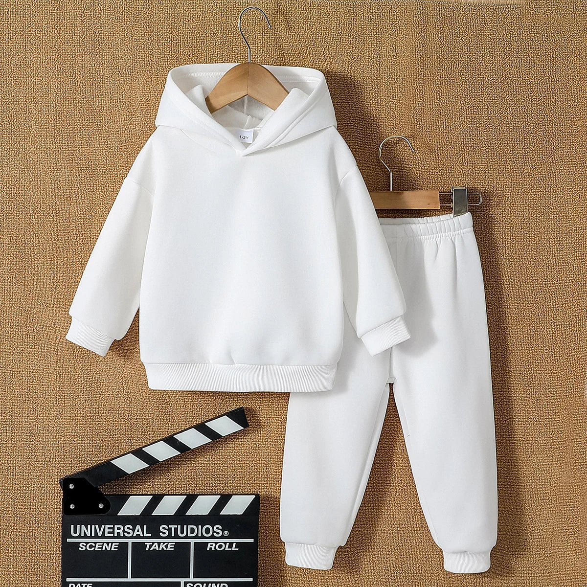 Moda para niños, 2 uds., Jersey con capucha y pantalones, trajes de 1 a 8 años, ropa deportiva informal de manga larga para niños y niñas, chándales, ropa para niños