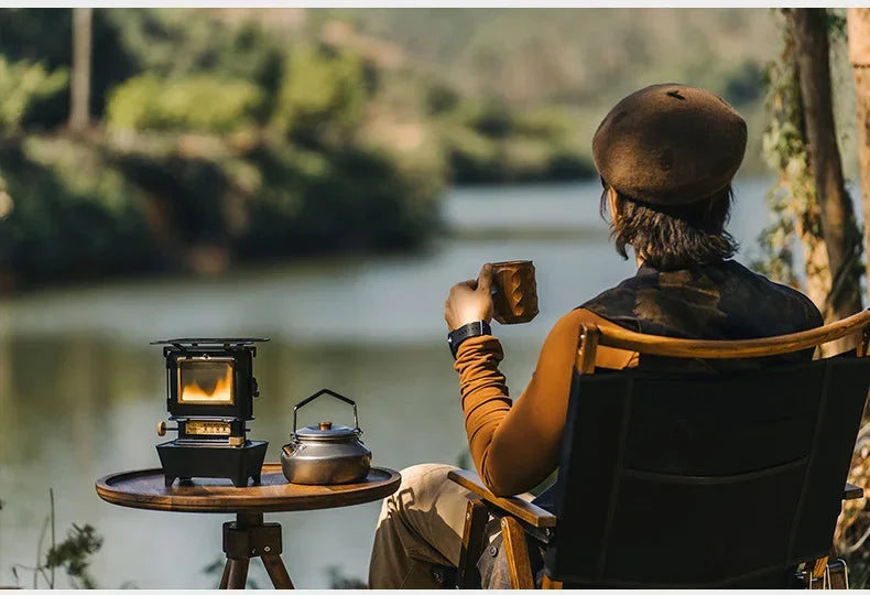 Lámpara de aceite de firedancia, estufa, linterna portátil para acampar al aire libre con luces Retro de emociones, perfecta para picnic y mochilero, aventuras