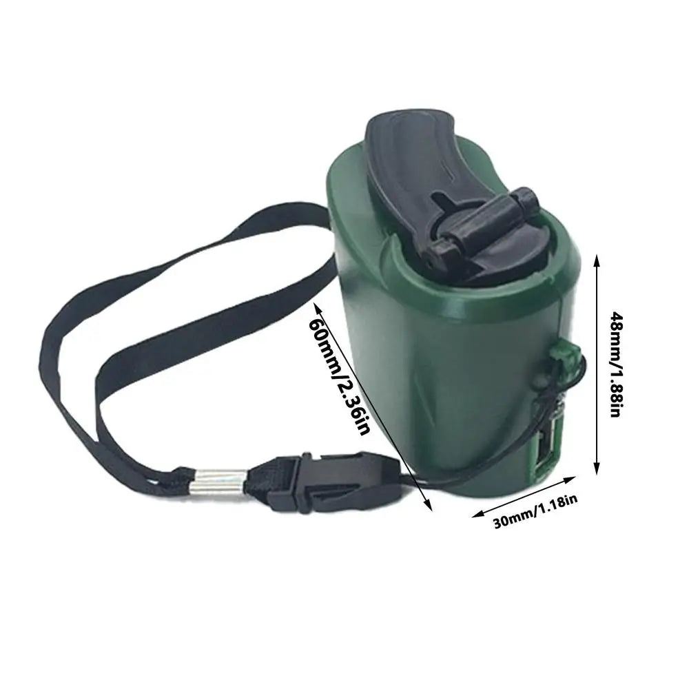 Cargador de emergencia portátil USB de 5V para teléfono móvil, manivela de potencia D ynamo para acampar al aire libre, cargador de viaje con luz Led