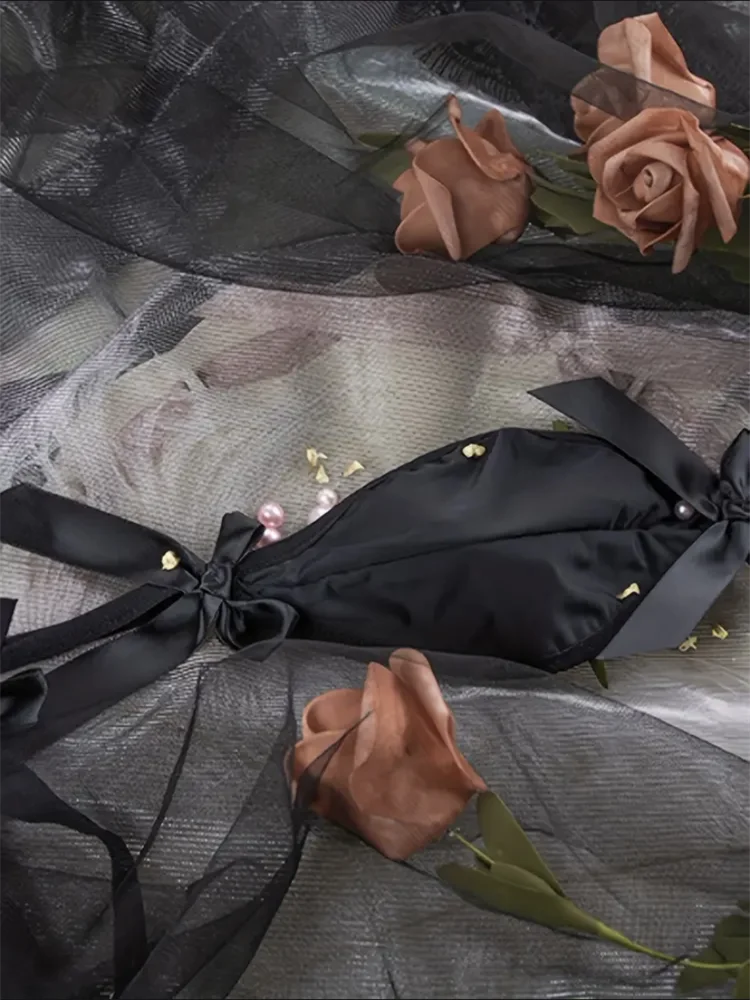 Conjunto de lencerÃa erótica de malla de encaje, mono con lazo y vestido de tiras transparentes, lencerÃa sexy y ropa interior para mujer Sex Shop BDSM