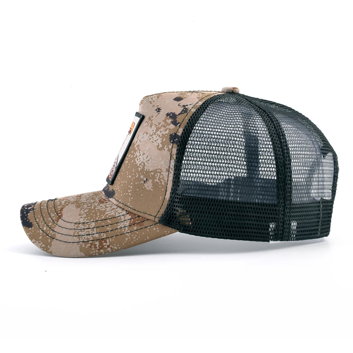 Gorras de camionero de moda con parche de cabra bordado gorra de béisbol Snapback para las cuatro estaciones para hombres y mujeres gorra con visera ajustable