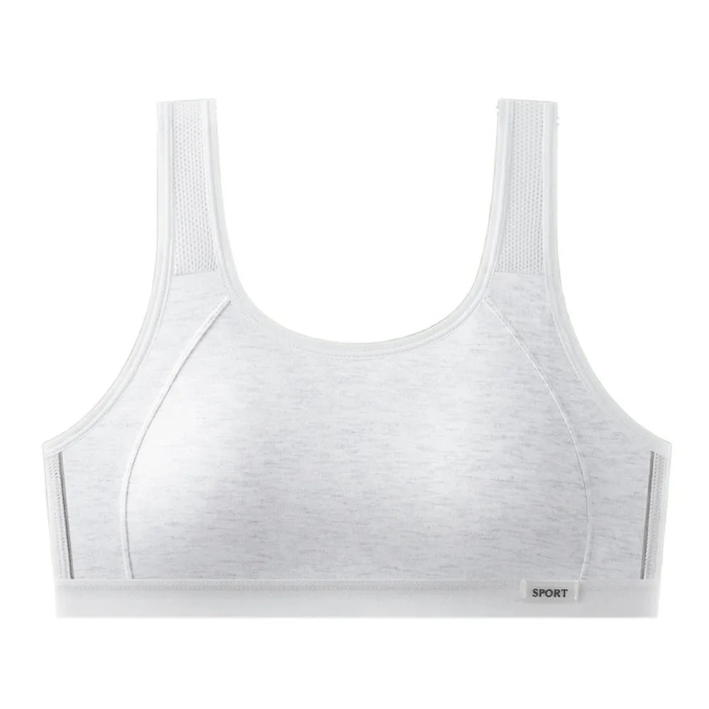 Sujetador inalámbrico de malla Simple para mujer, Tops, ropa interior, sujetador de realce, Bralettes íntimos dulces con almohadilla para chica