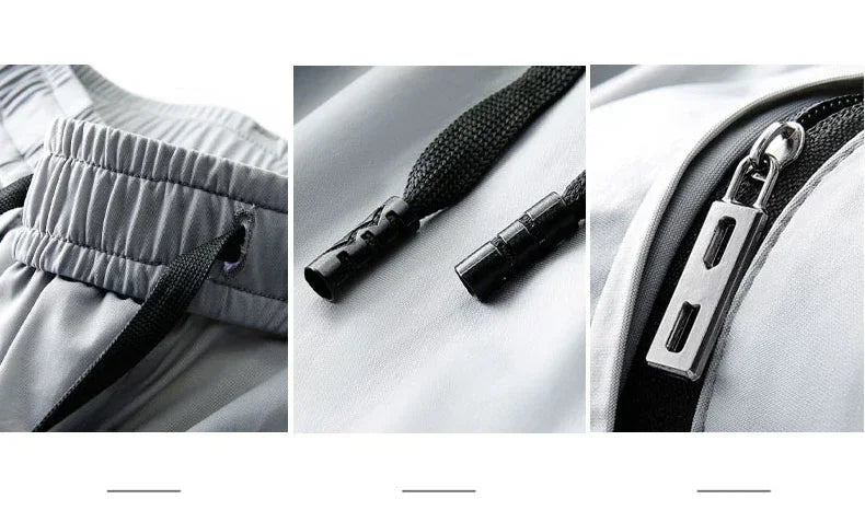Pantalones informales finos de tela de seda de hielo suave para hombre, pantalón recto de estilo coreano, de alta elasticidad, marca de lujo, verano 2024