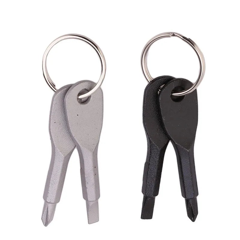 Suministros para acampar al aire libre, cuchillo plegable de acero inoxidable, Mini cuchillo de bolsillo multifunción con cabeza cuadrada, llavero colgante, 1 ud.