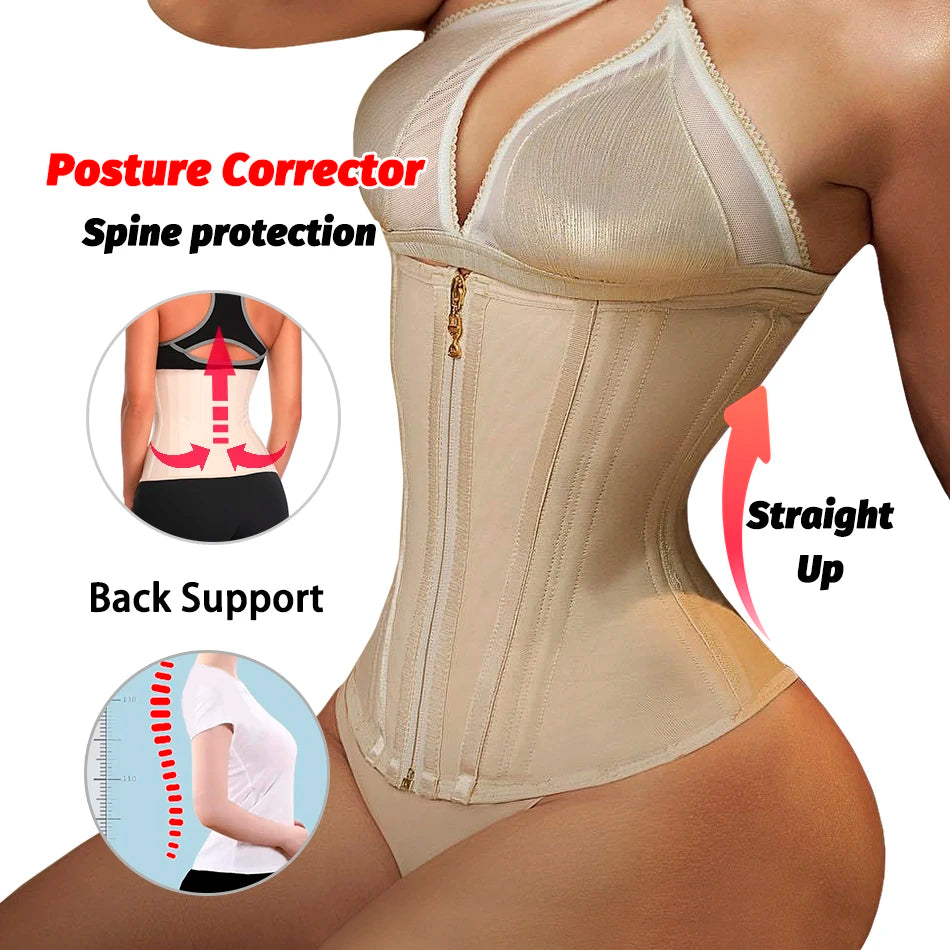 Corsé reductor de fajas moldeadoras, faja colombiana para esculpir el cuerpo, cinturón, correa de modelado, Fajas posparto, ropa moldeadora femenina